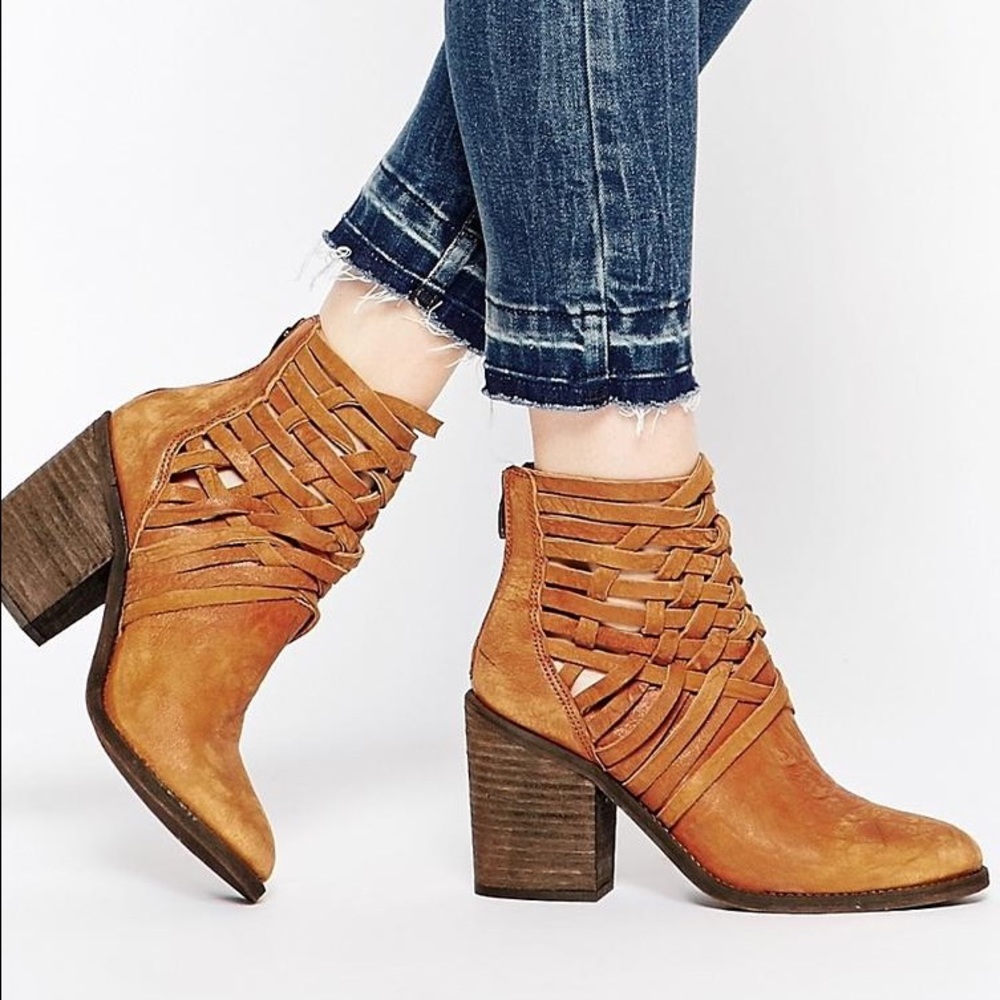 Free people crisscross booties
